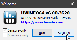 HWiNFO64 Click Settings alt text